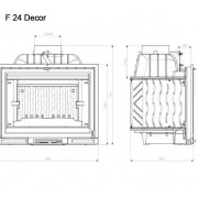 Камінна топка KAWMET Premium SIREN F24 (14kW)